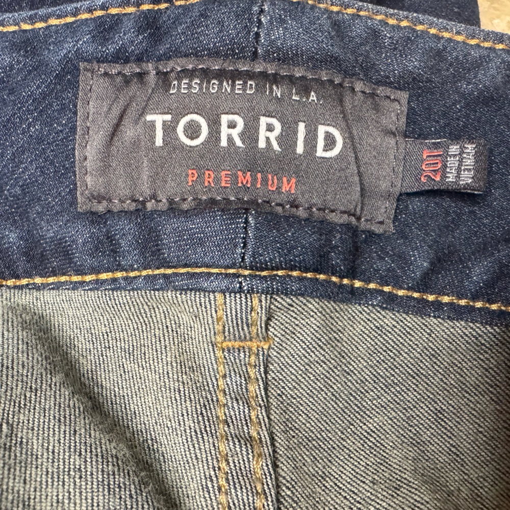 Torrid Women's Tall Dark Blue Jeggings - Picture 9 of 12